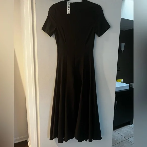 Black Midi Dress - Picture 3 of 7